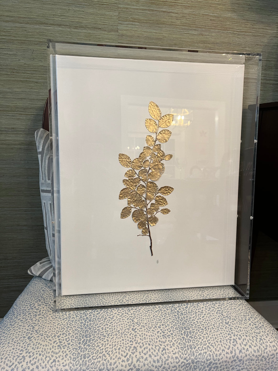 Gold painted botanical