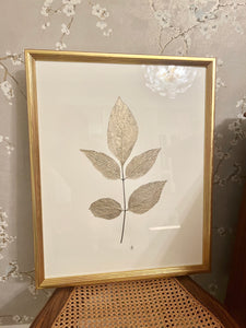 Gold painted botanical