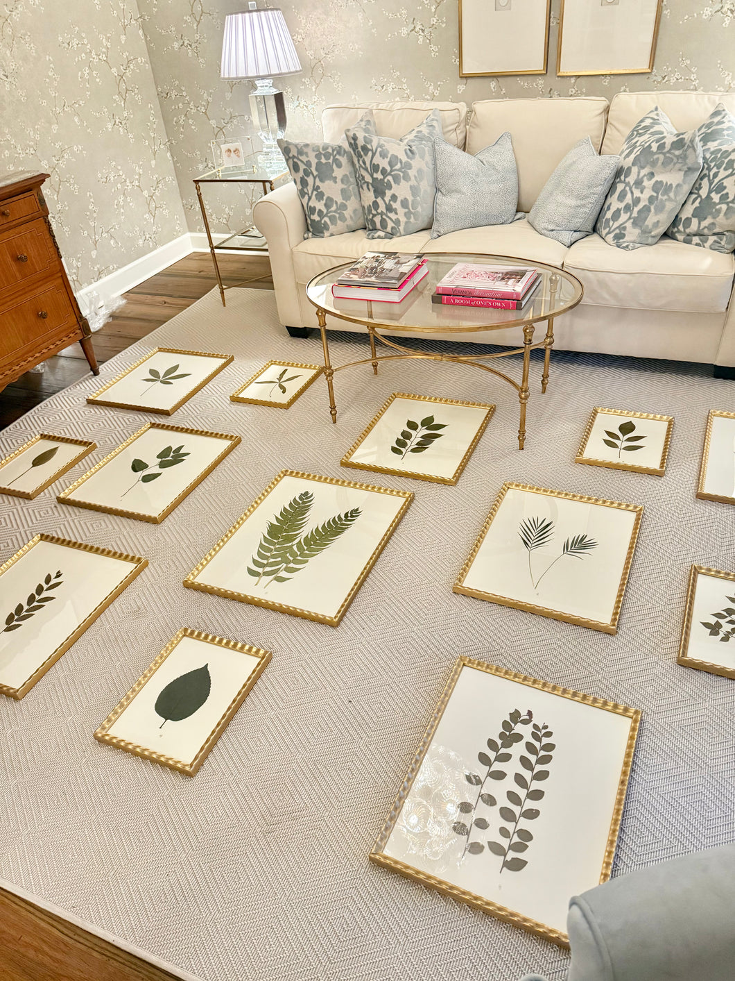 Framed original pressed botanicals