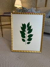 Load image into Gallery viewer, Set of 4 custom framed green botanicals
