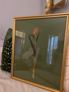Pressed Tulip in Gold Frame